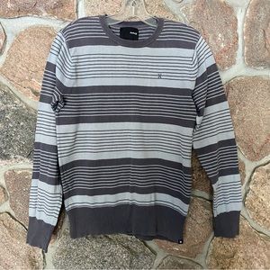 Hurley Mens 100% cotton striped sweater